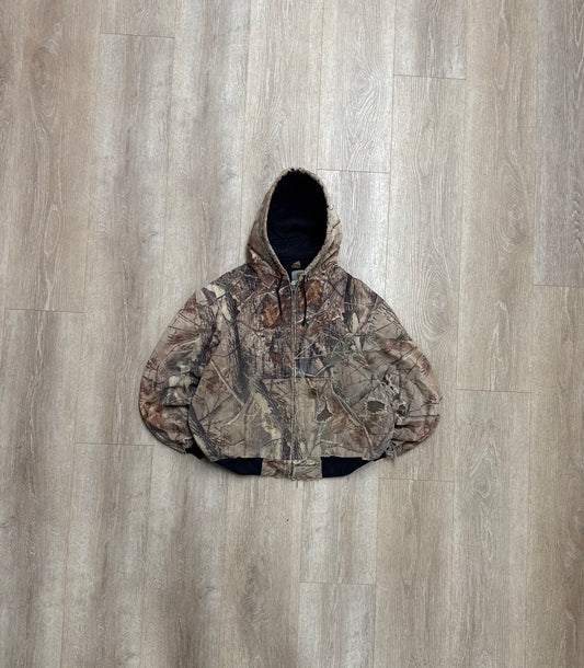 Distressed n Patched Realtree Carhartt Active Jacket - Medium