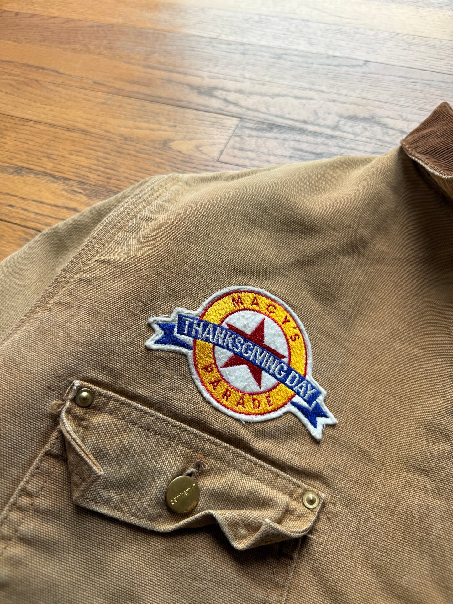 Faded Brown Carhartt “Macy’s Thanksgiving Parade” Staff Chore Jacket - Medium