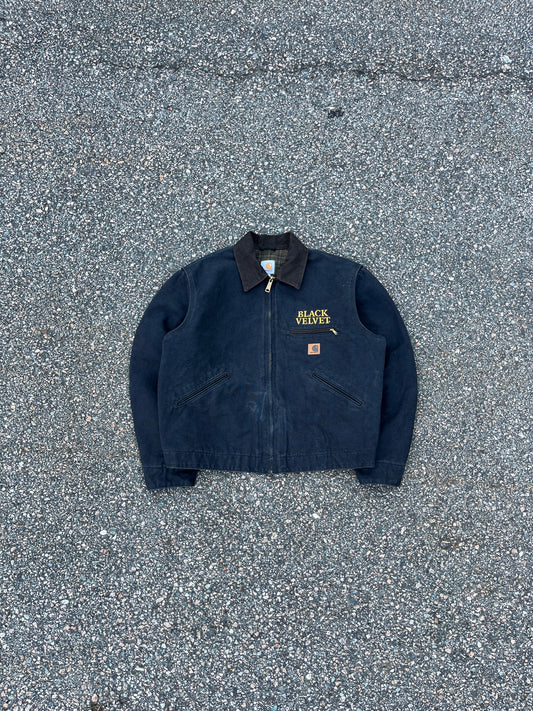 褪色黑色 Carhartt Detroit 夹克 - 中号宽松款