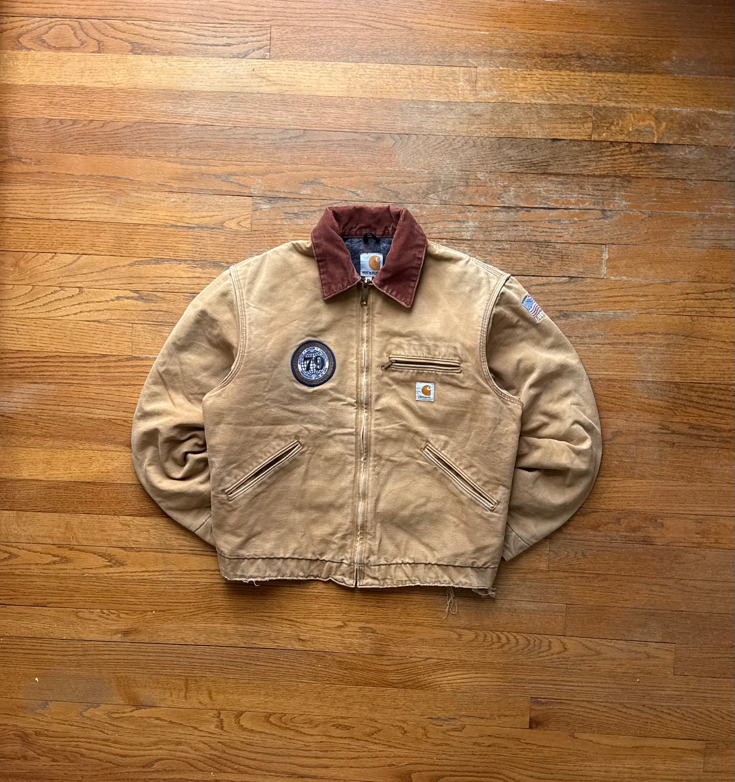 Faded Brown Carhartt Detroit Jacket - Medium