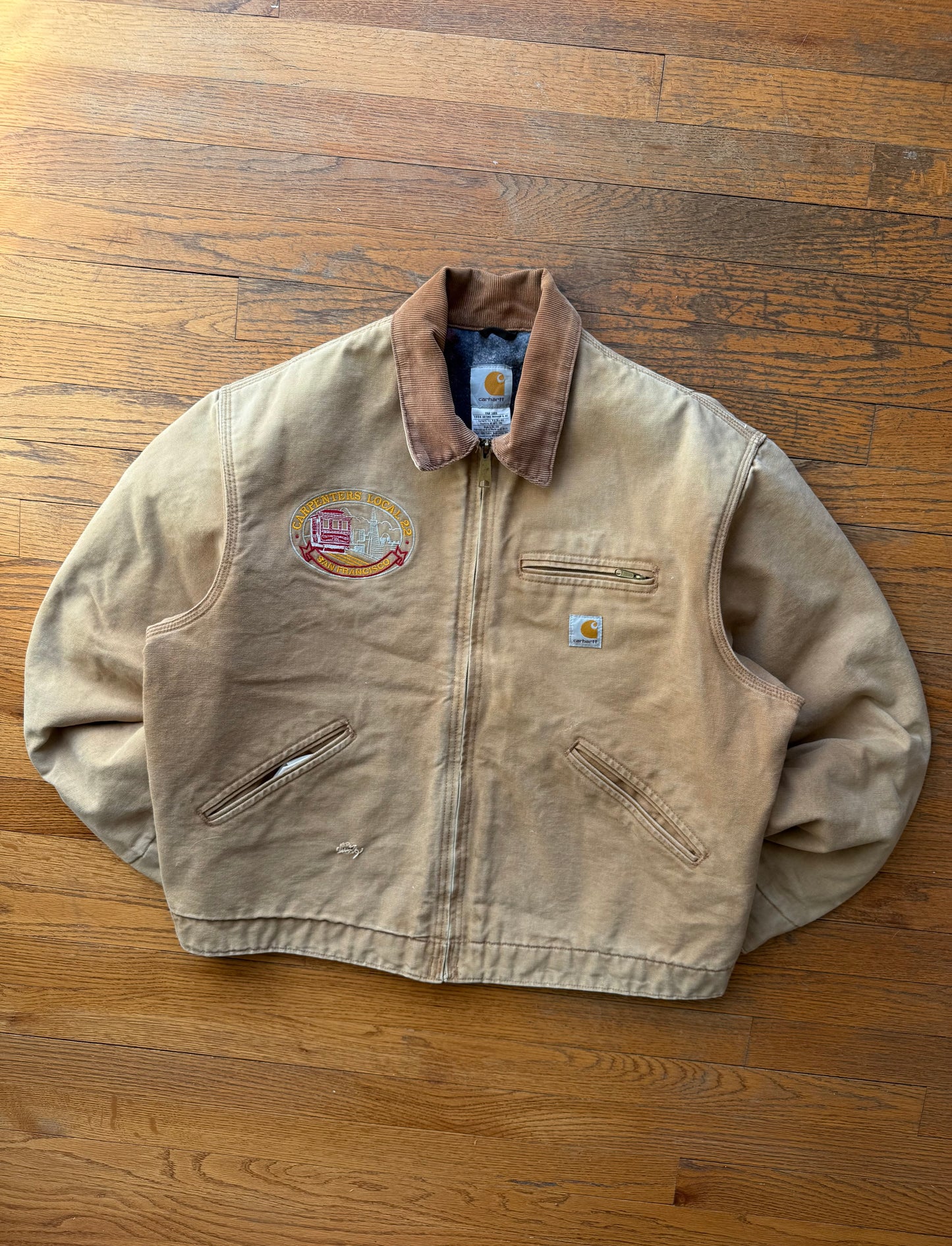 Faded Brown Carhartt Detroit Jacket - Boxy M-L