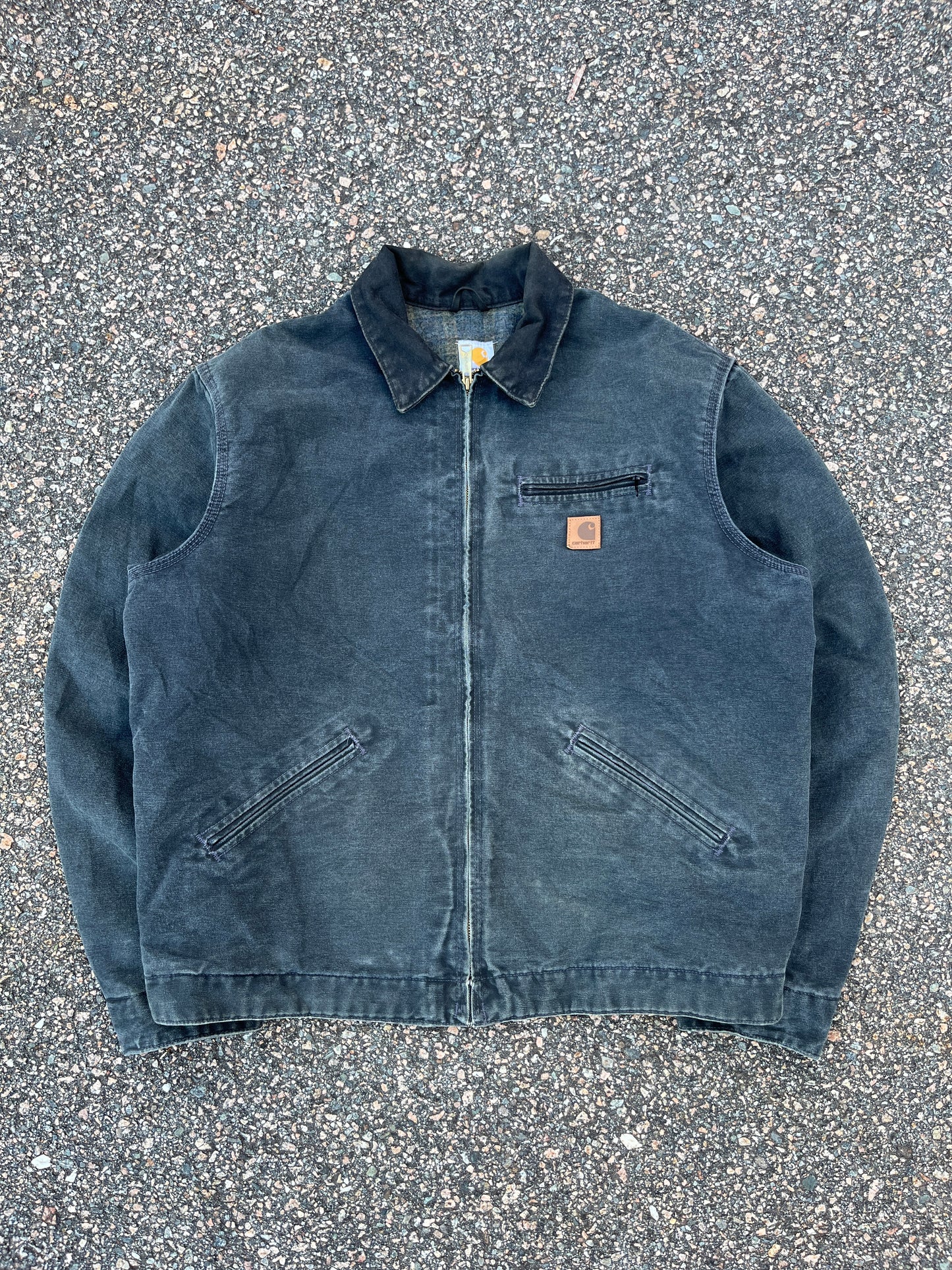 Faded Petrol Blue Carhartt Detroit Jacket - XL