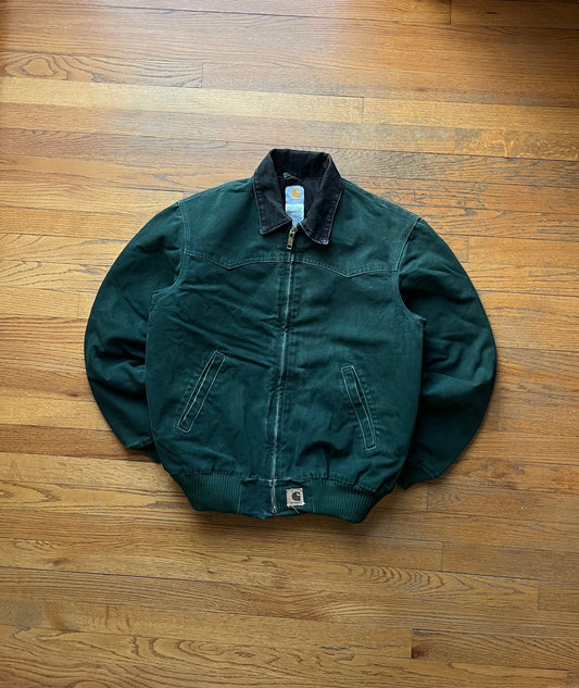 Faded Spruce Green Carhartt Santa Fe Jacket - Medium