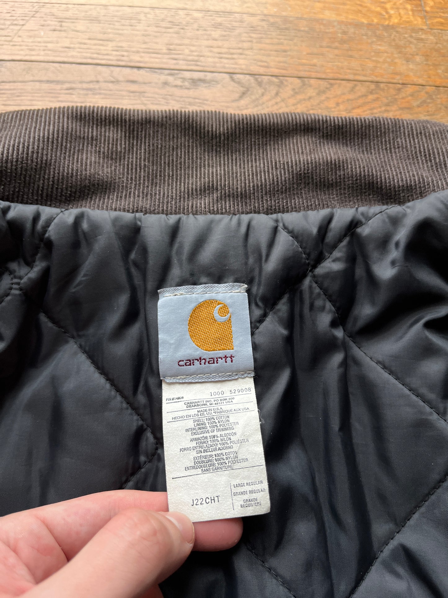 Faded Chestnut Brown Carhartt Arctic Jacket - Boxy Medium