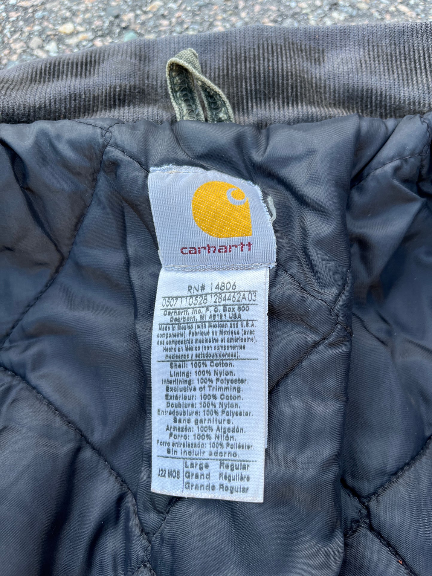 Faded Olive Green Carhartt Arctic Jacket - Medium