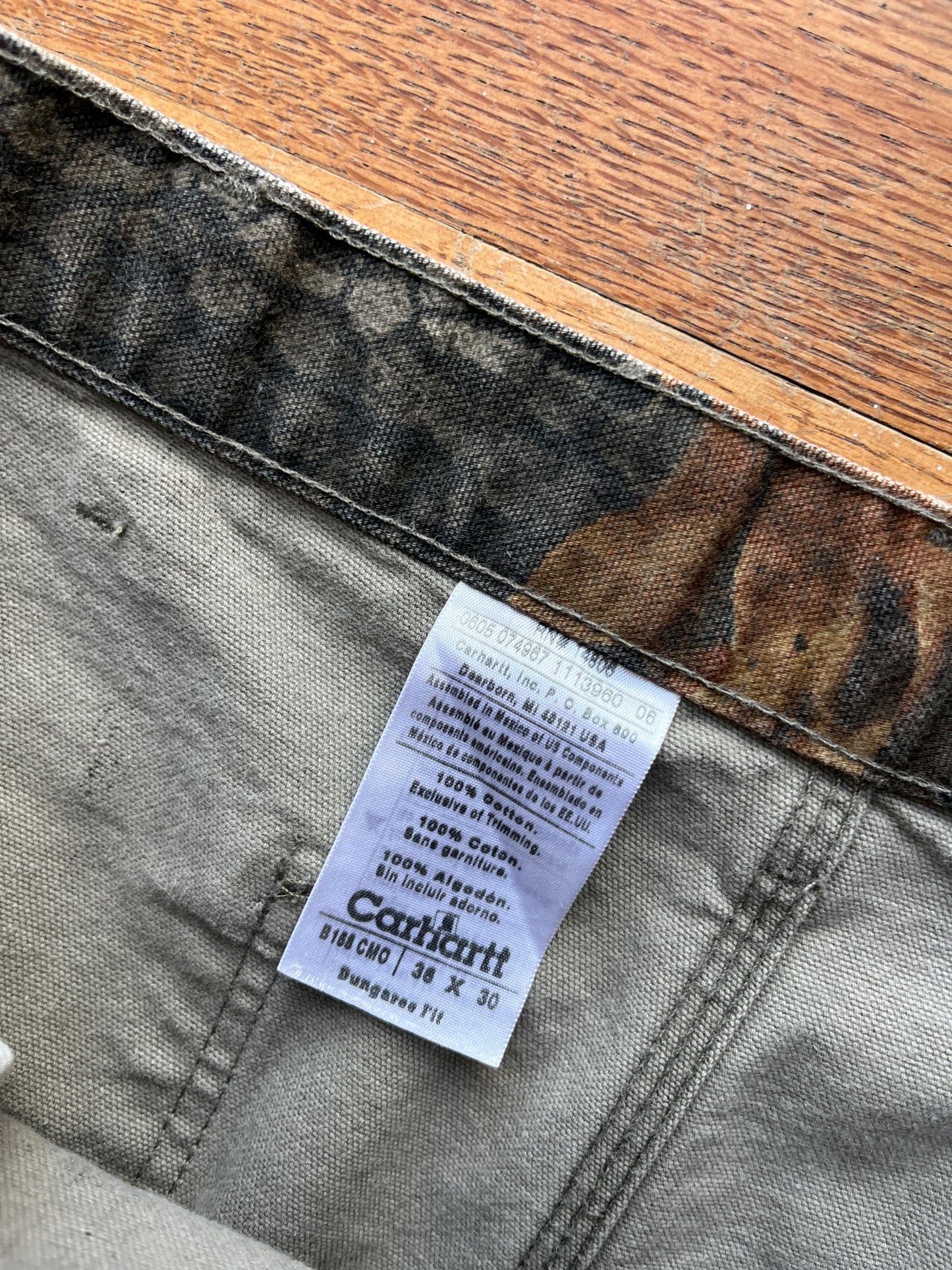 Faded Realtree Carhartt Carpenter Pants - 34 x 30