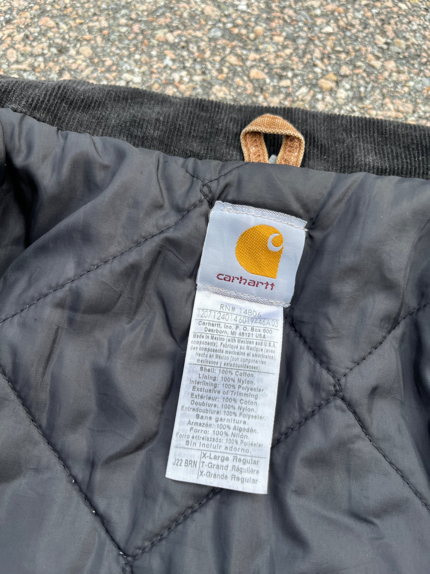 Faded n Distressed Brown Carhartt Arctic Jacket - Large