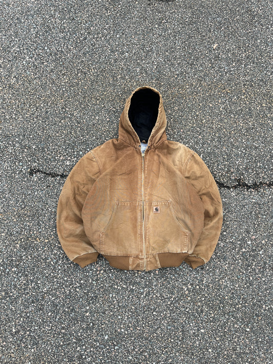 Faded Brown Carhartt Active Jacket - Boxy L-XL