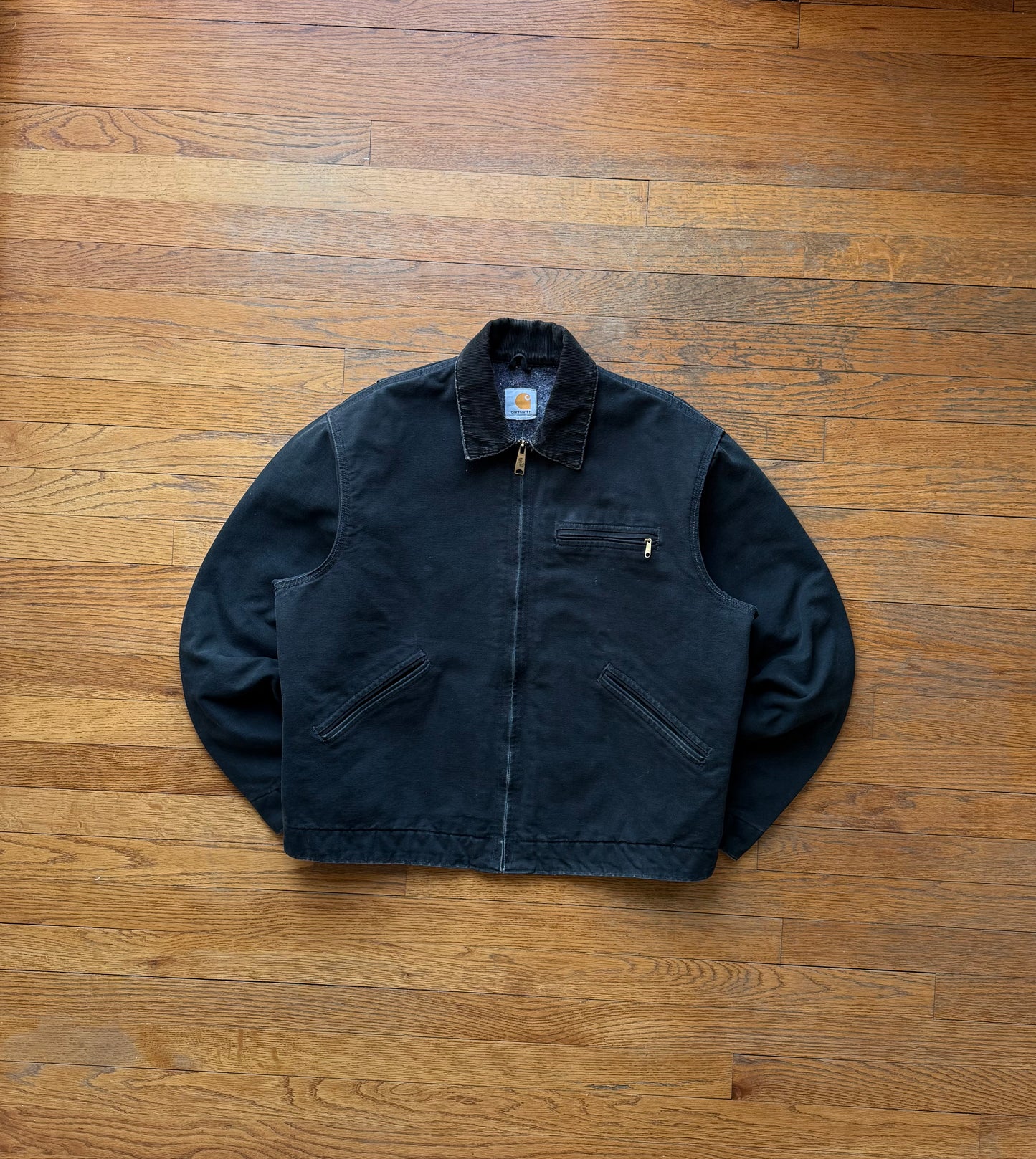 Faded Black Carhartt Detroit Jacket - Boxy Medium