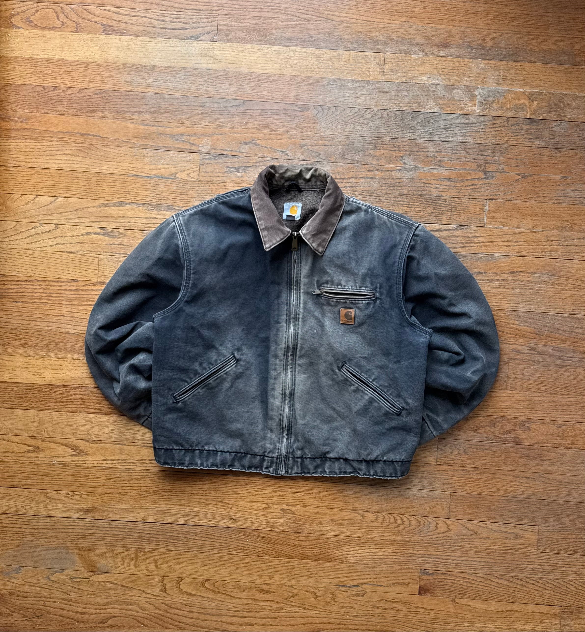 Faded Black Carhartt Detroit Jacket - Boxy Medium – VTG By Mike