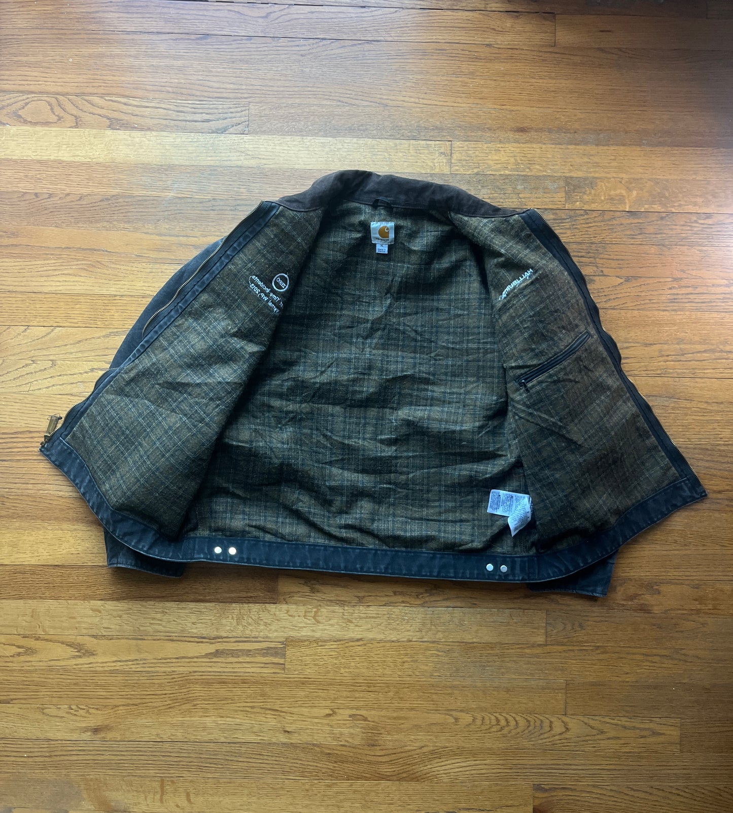 Faded Black Carhartt Detroit Jacket - XL