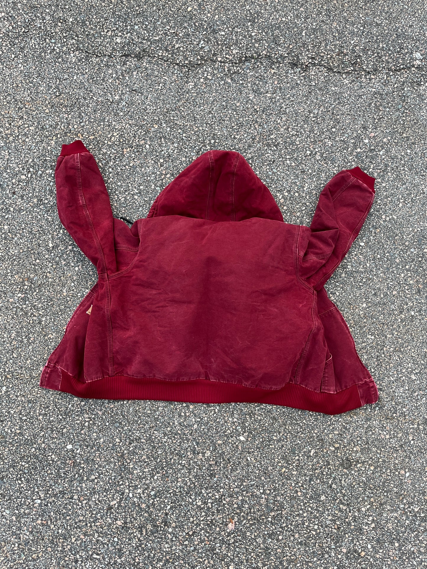 Faded Crimson Red Carhartt Active Jacket - Large