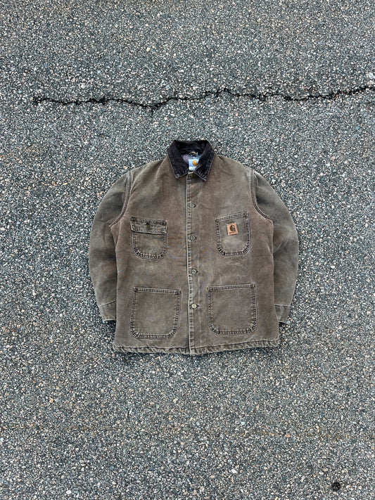 Faded Chestnut Brown Carhartt Chore Jacket - Medium