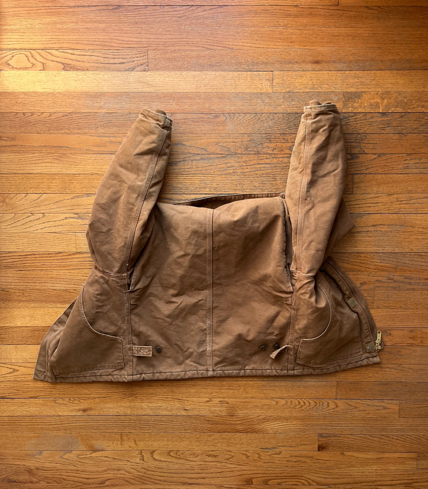 Faded Brown Carhartt Arctic Jacket - Small