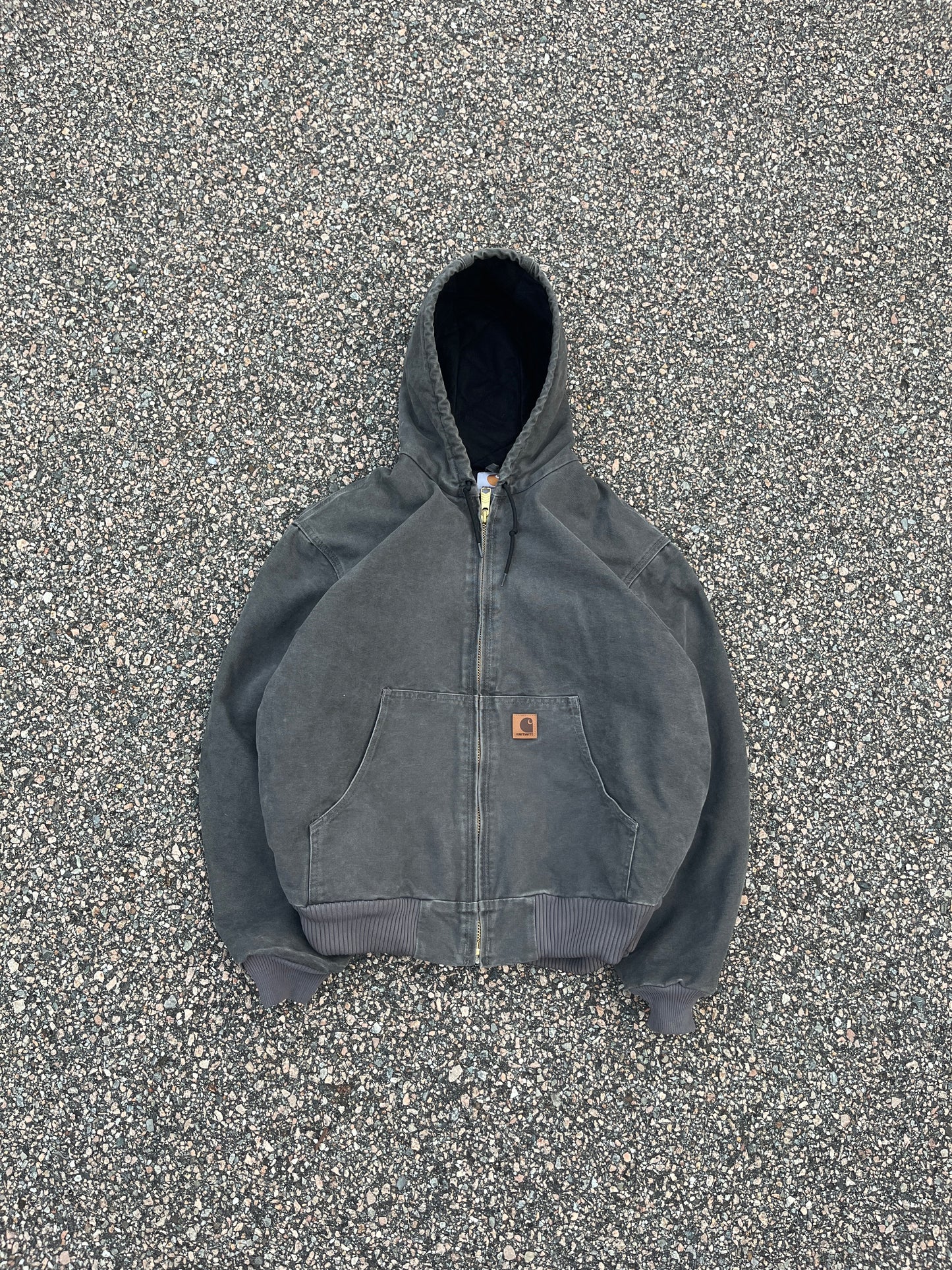 Faded Cement Grey Carhartt Active Jacket - Large