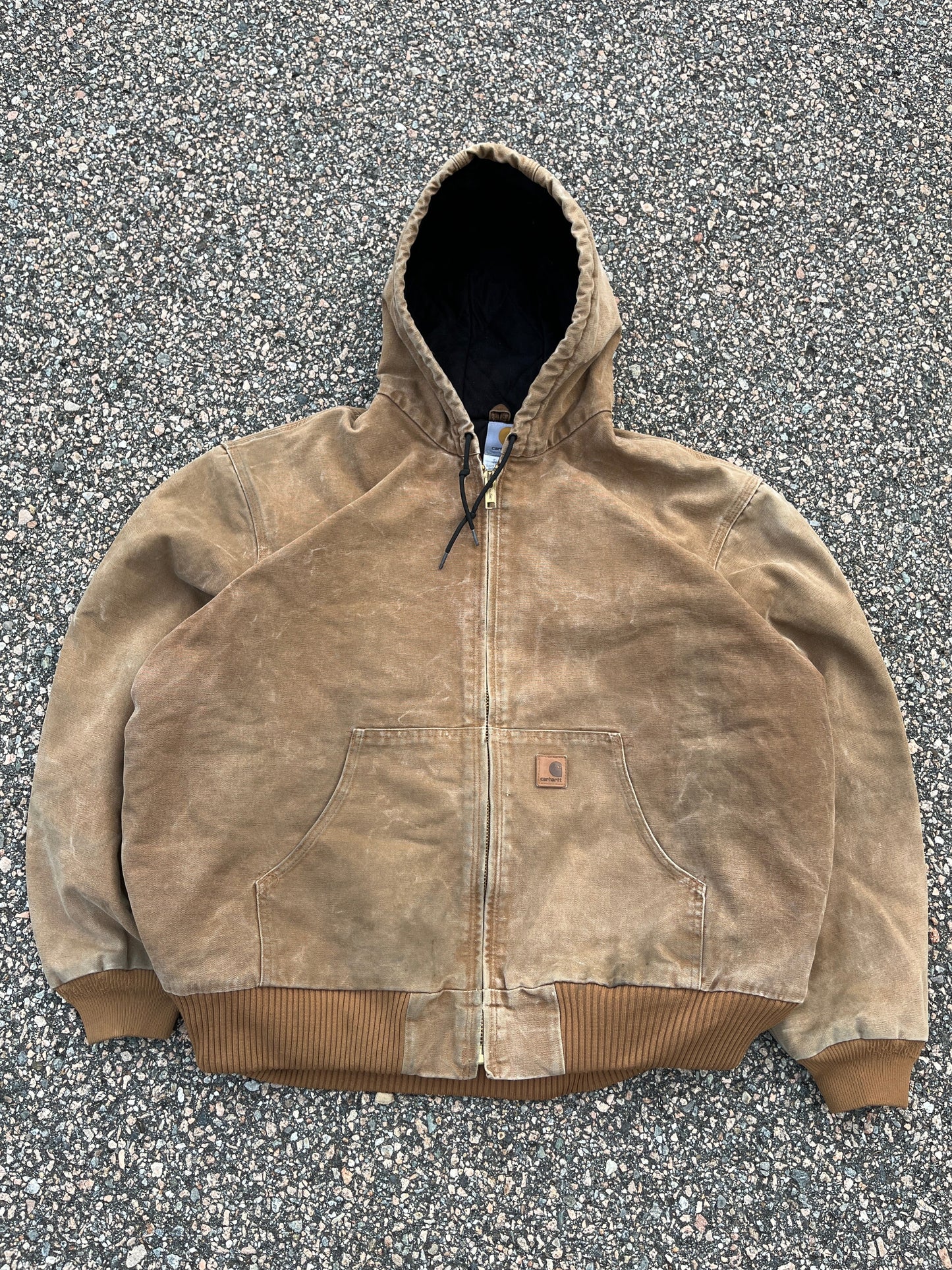 褪色棕色 Carhartt 运动夹克 - 2XL