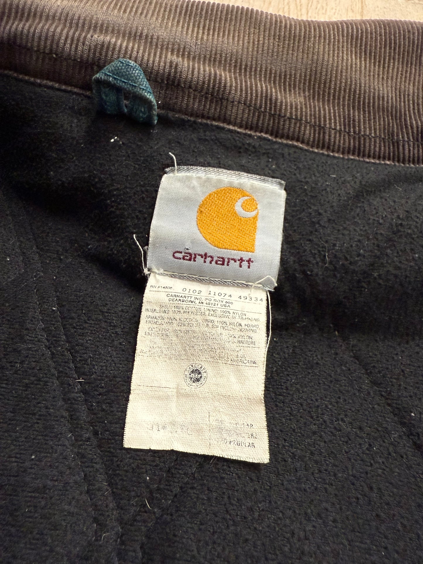 Faded Teal Carhartt Santa Fe Jacket - XL