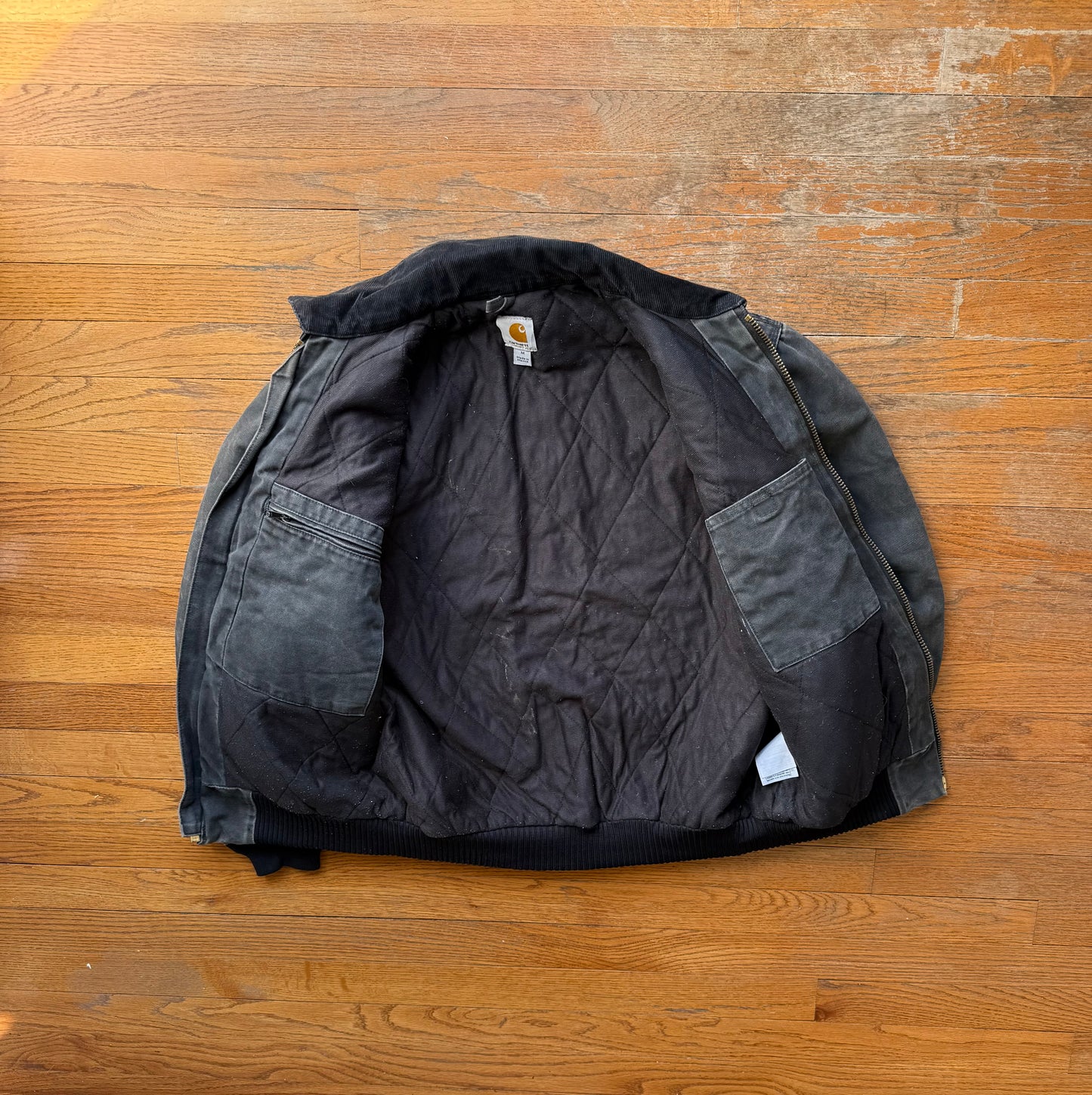 Faded Black Carhartt Santa Fe Jacket - Medium