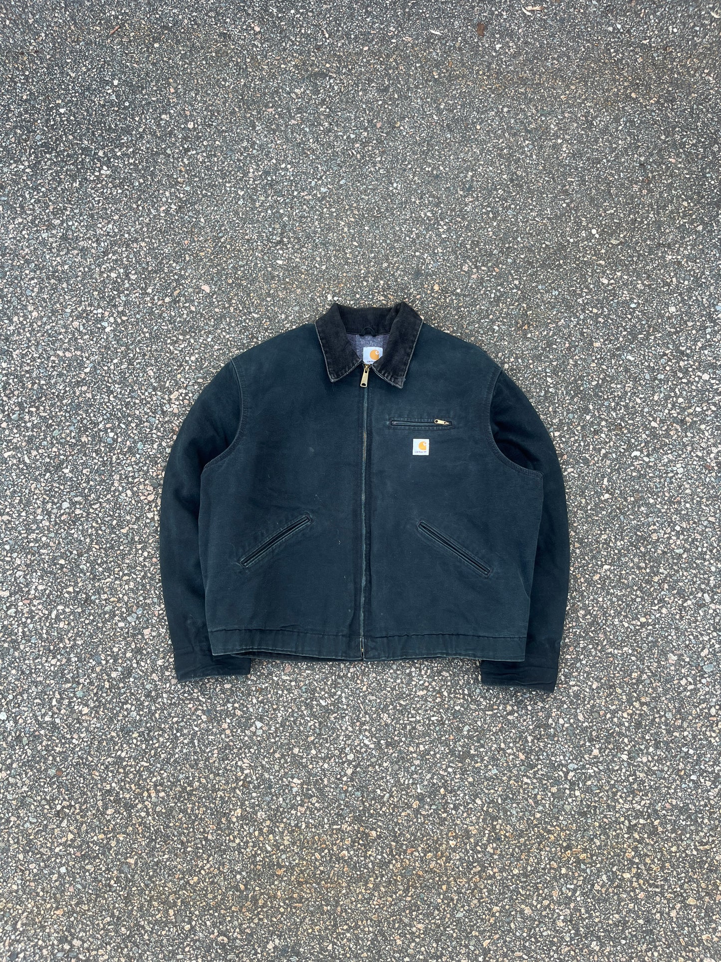 褪色黑色 Carhartt 底特律夹克 - XL