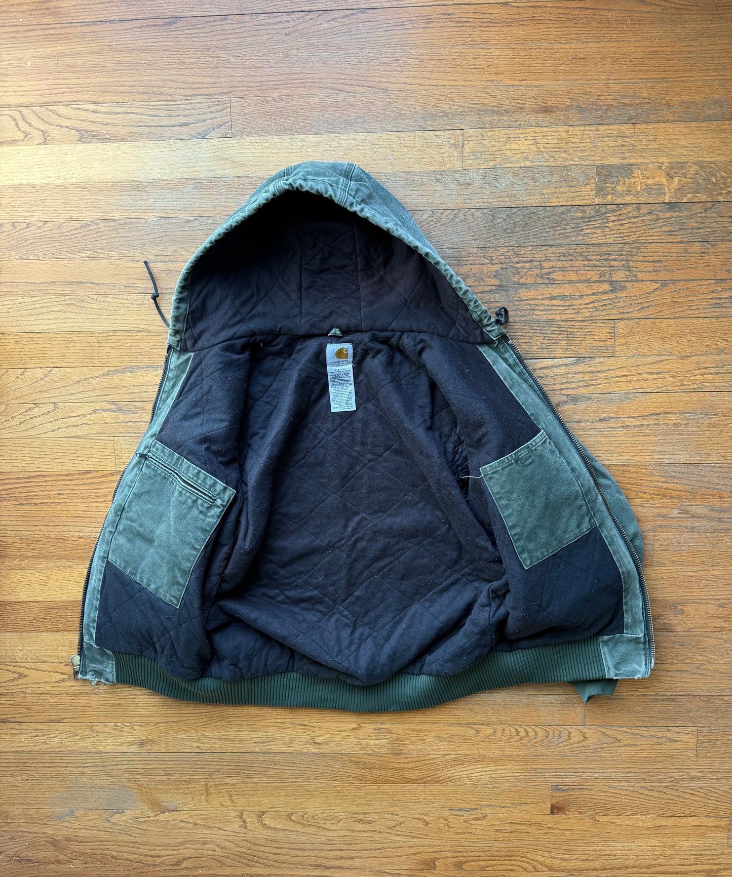 Faded Olive Green Carhartt Active Jacket - Medium