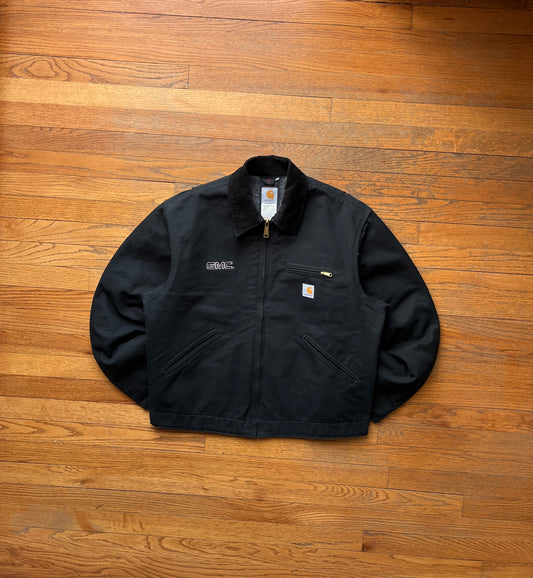 Faded Black Carhartt Detroit Jacket - Boxy M-L