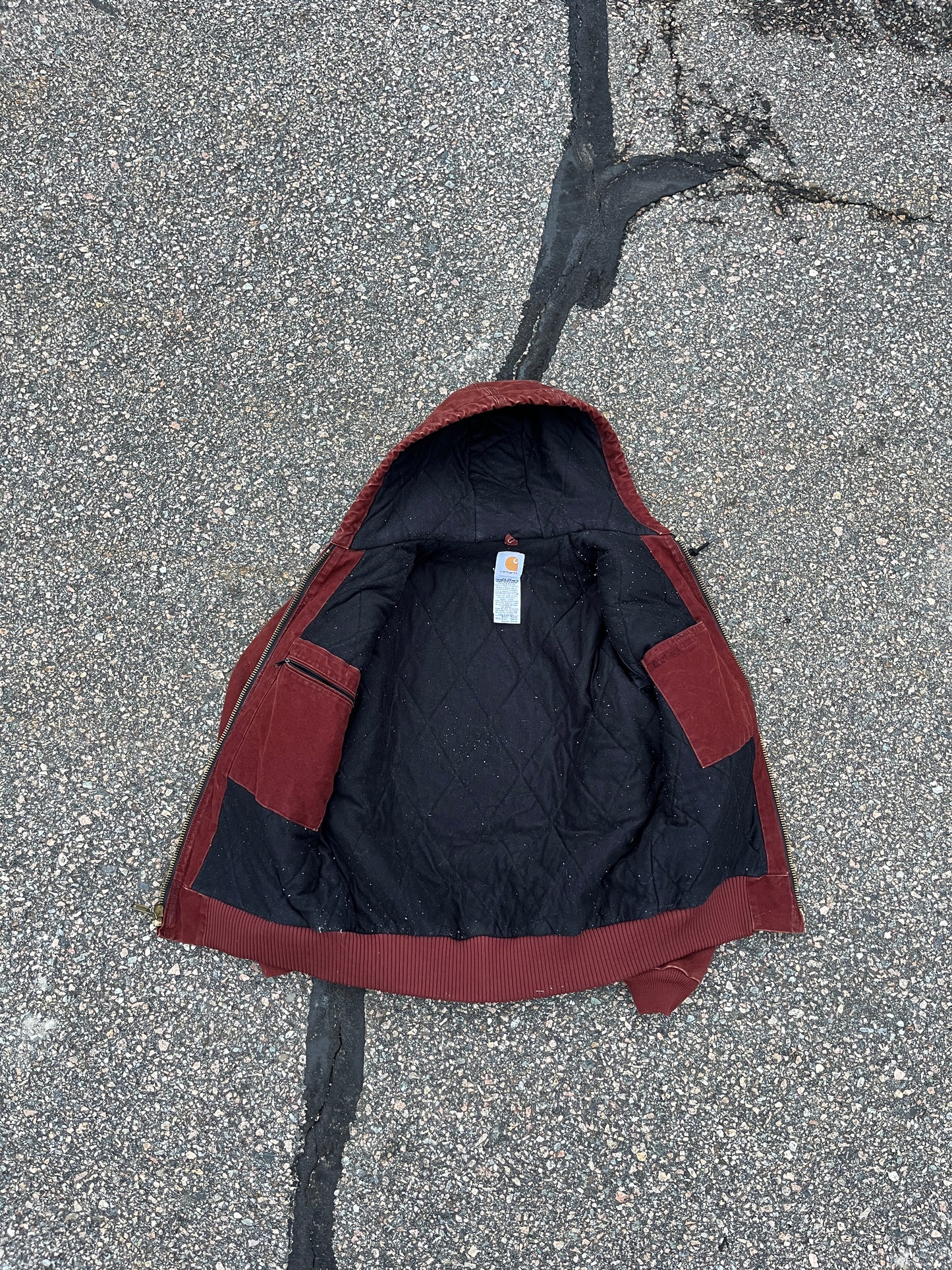 Faded Clay Red Carhartt Active Jacket - Small