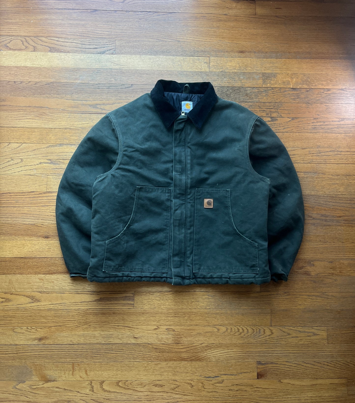 褪色橄榄绿色 Carhartt 北极夹克 - 宽松 L-XL