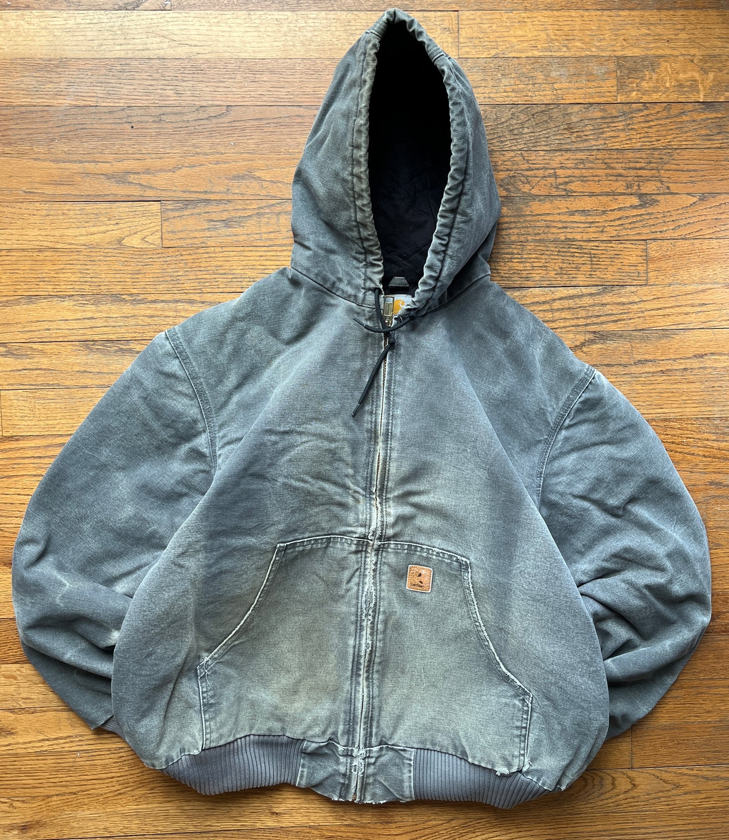 Faded Gravel Grey Carhartt Active Jacket - Boxy L-XL