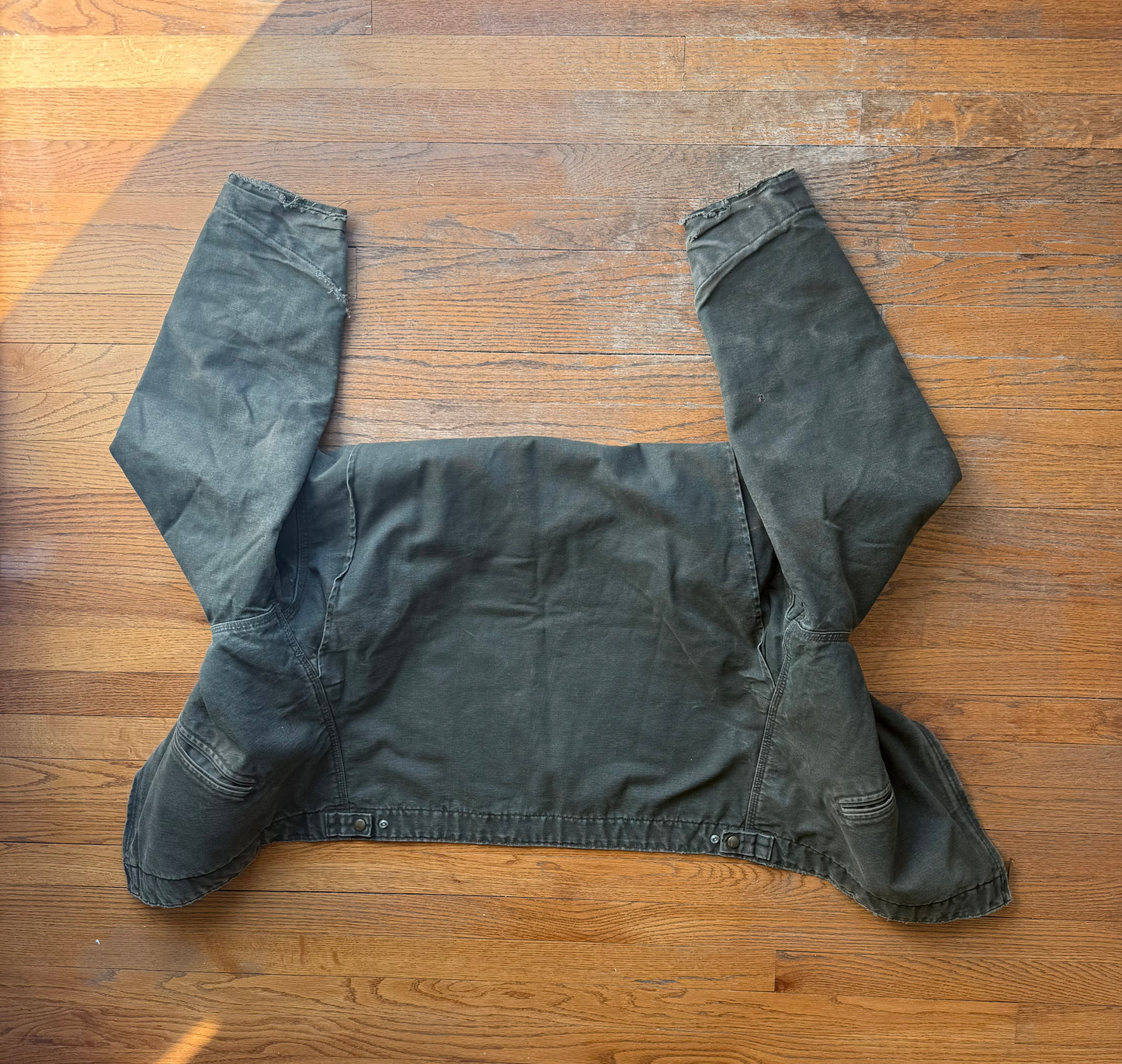 Faded Olive Green Carhartt Detroit Jacket - Boxy L-XL