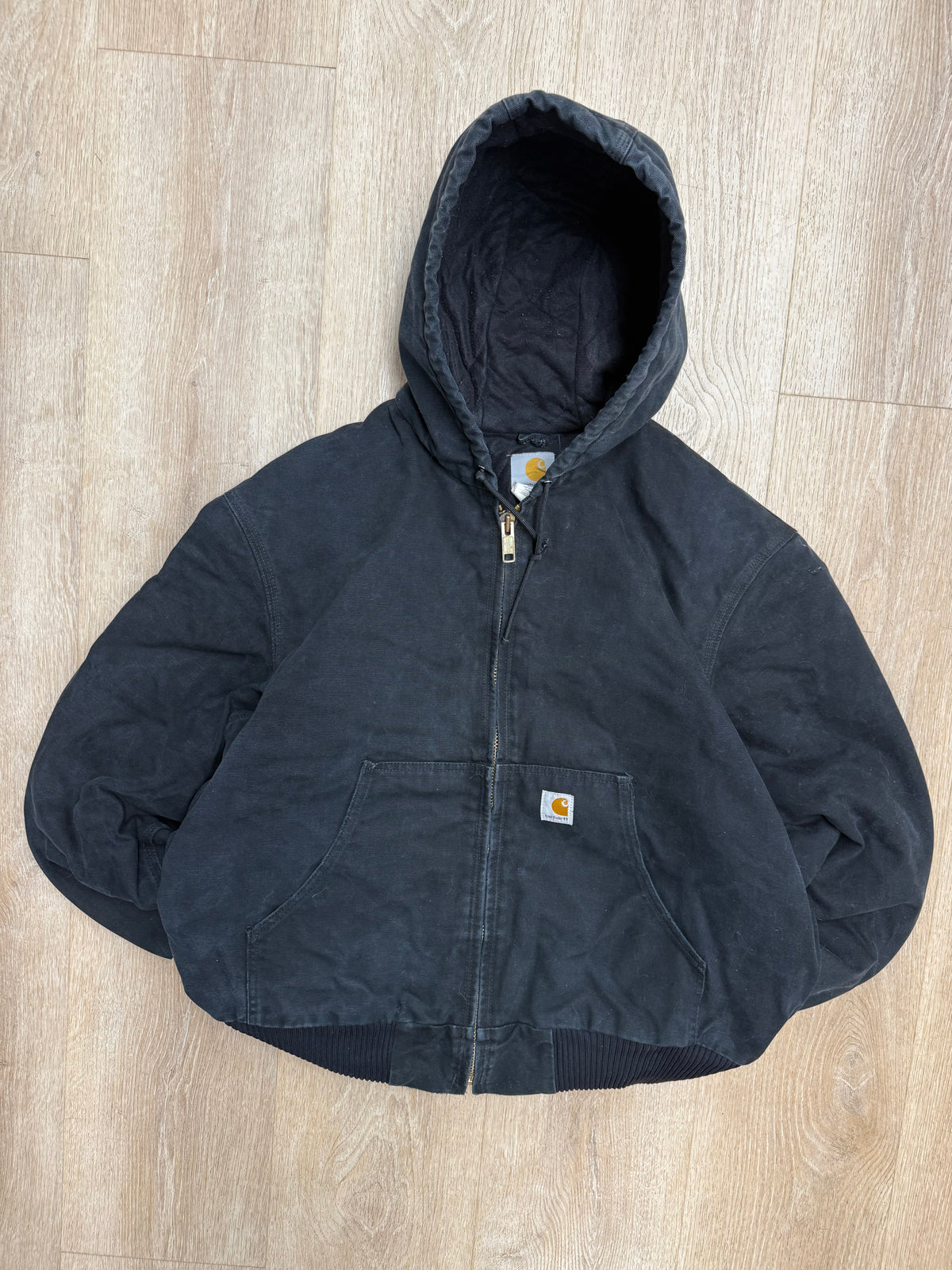 Faded Black Carhartt Active Jacket - Large