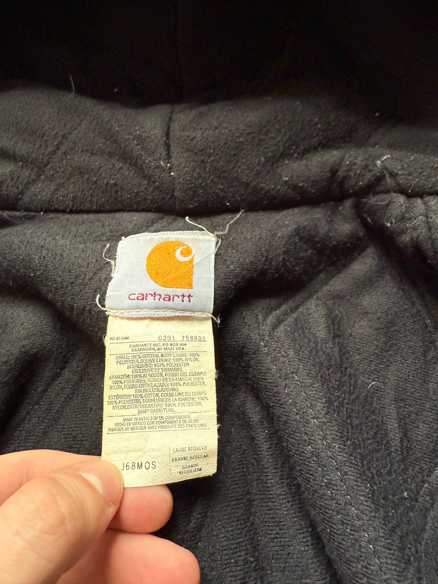 Faded Olive Green Carhartt Active Jacket - Large