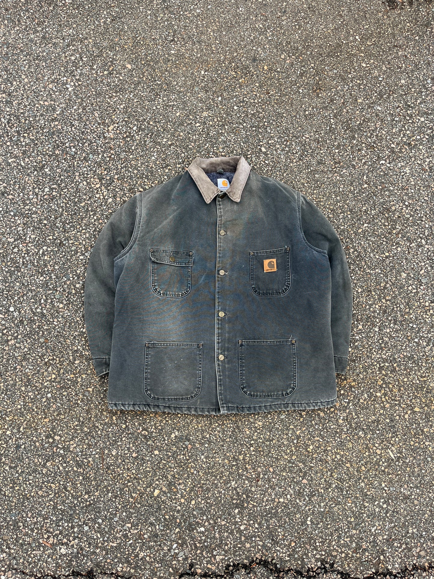 褪色汽油蓝色 Carhartt 工装夹克 - XL