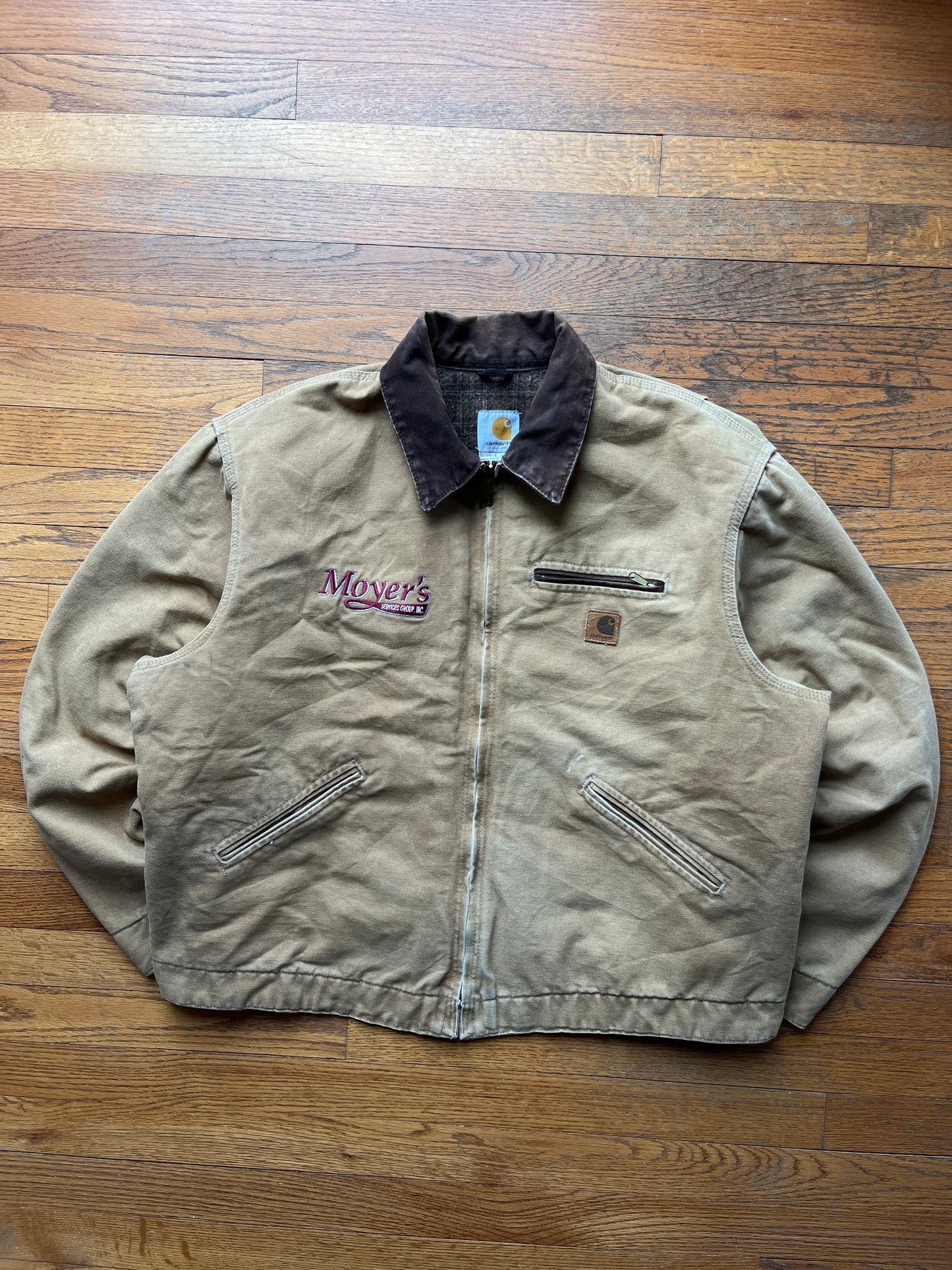 Faded Camel Brown Carhartt Detroit Jacket - Large