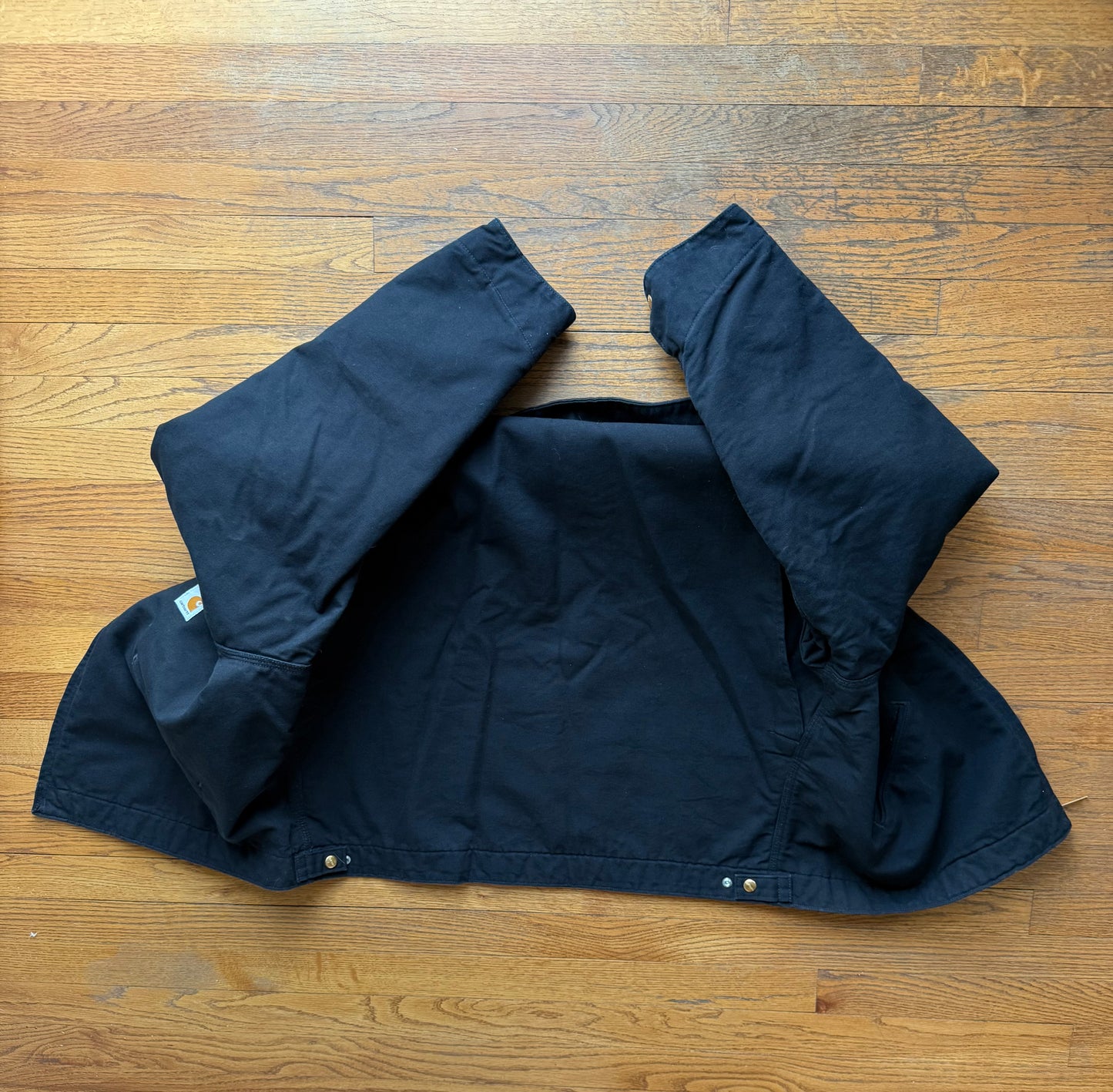 Faded Black Carhartt Detroit Jacket - 2XL