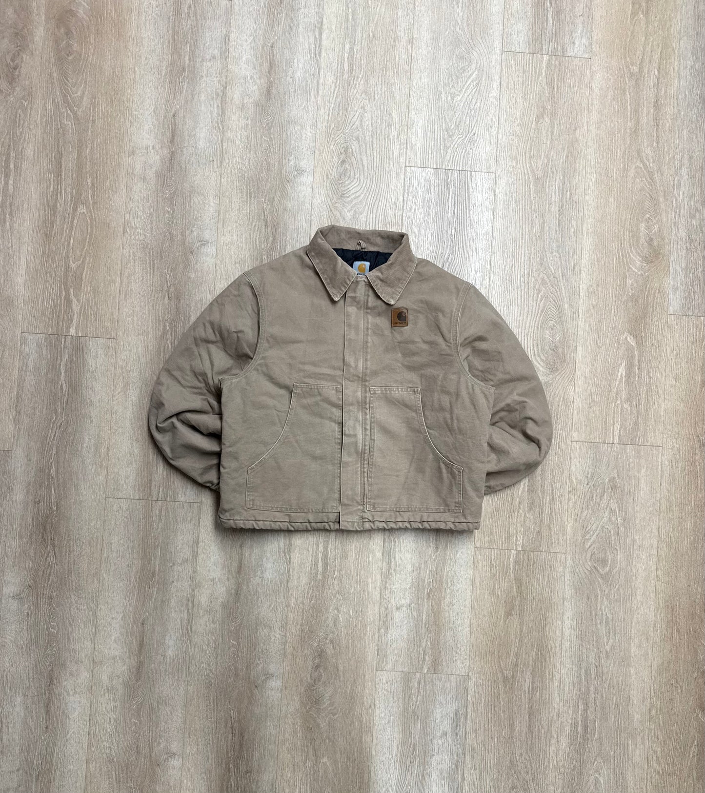 Faded Beige Carhartt Arctic Jacket - Large