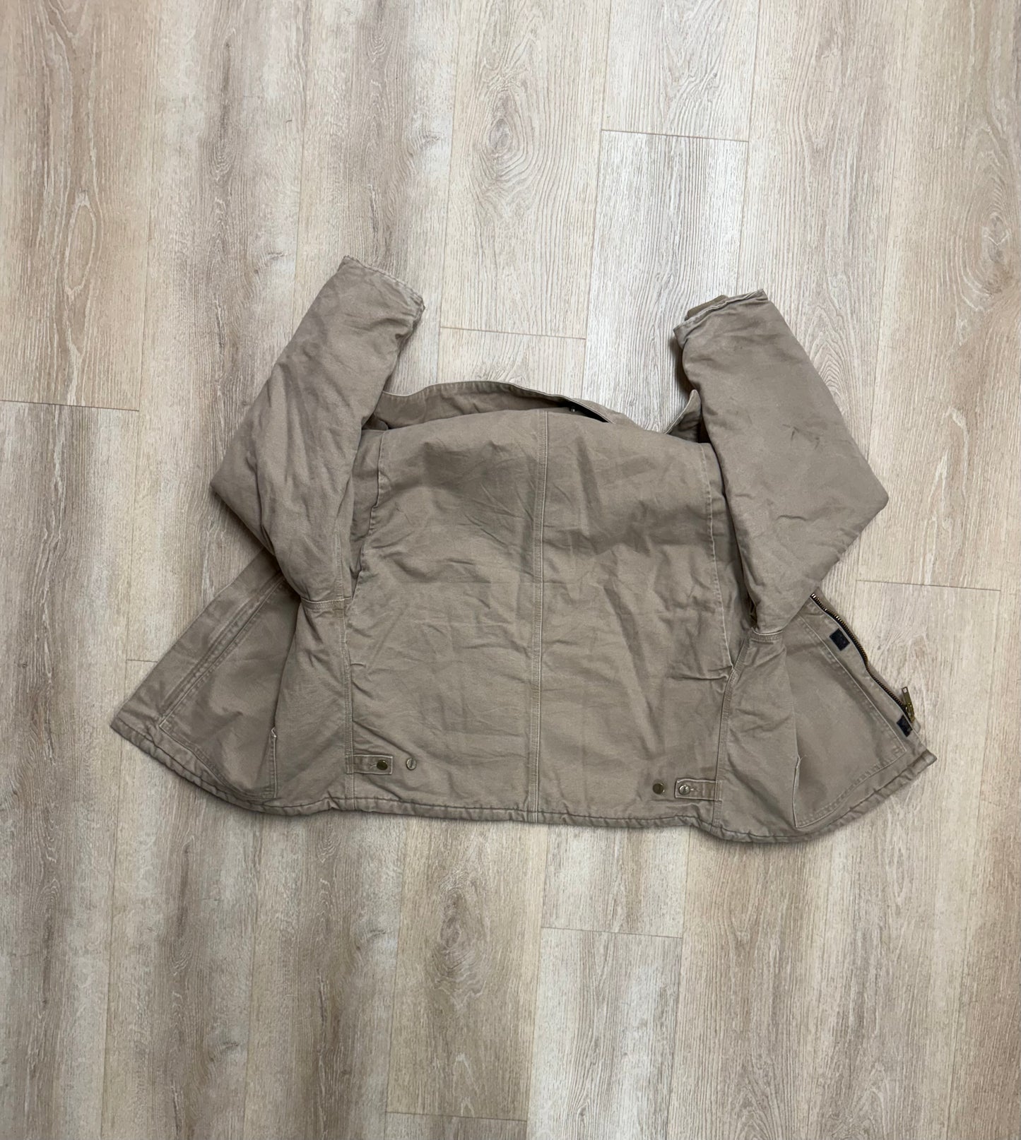 Faded Beige Carhartt Arctic Jacket - Large