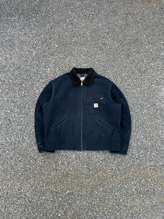 Faded Black Carhartt Detroit Jacket - Boxy Large