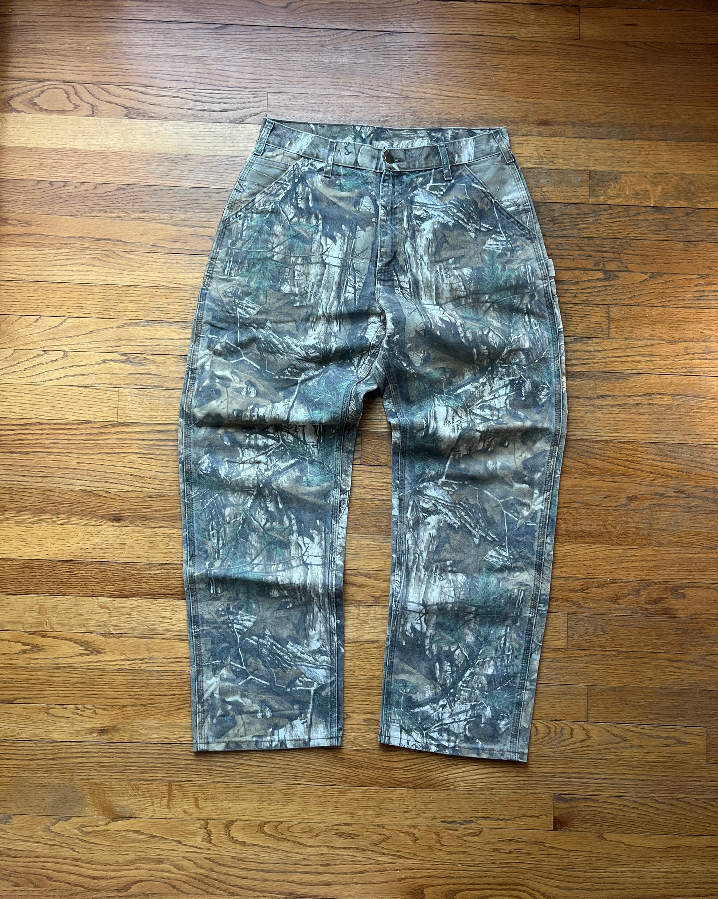 Faded Realtree Carhartt Carpenter Pants - 33 x 30.5