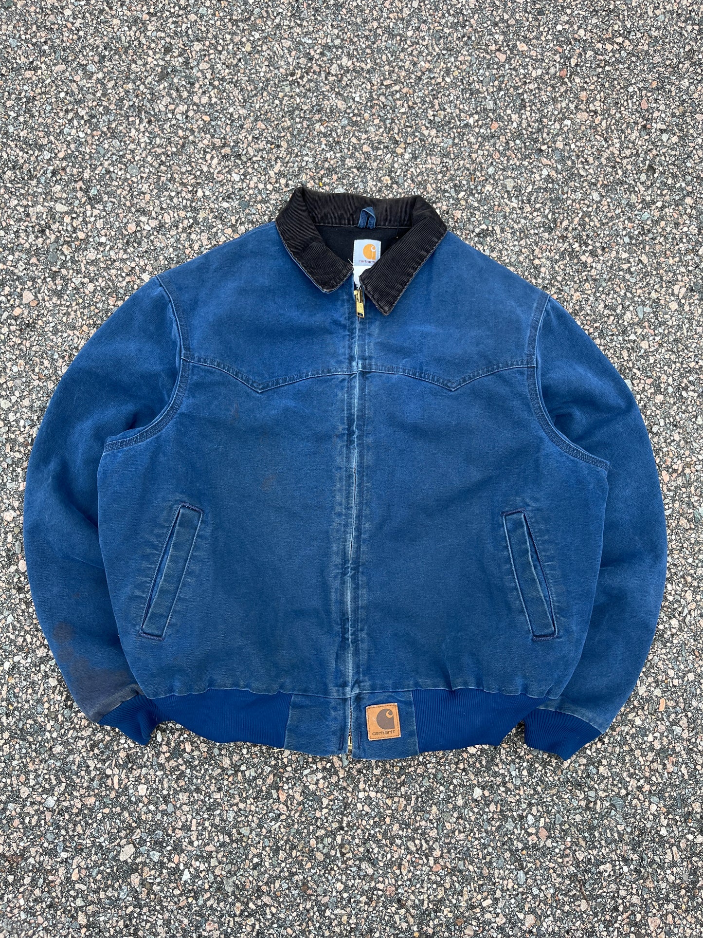 褪色蓝色 Carhartt Santa Fe 夹克 - 宽大号