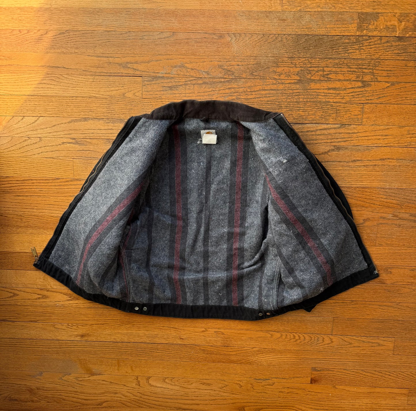 Faded Black Carhartt Detroit Jacket - Medium