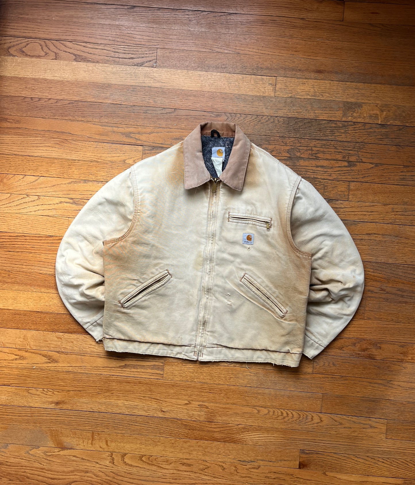 Faded Brown Carhartt Detroit Jacket - Boxy M-L