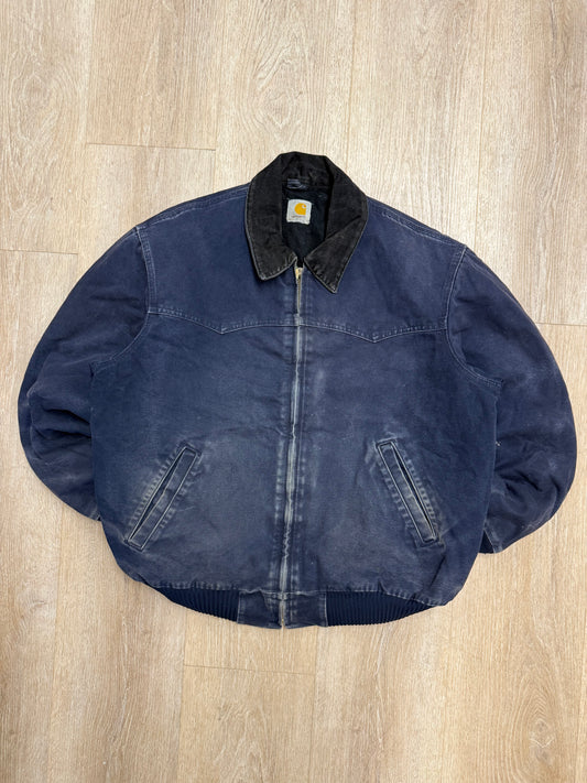Faded Midnight Blue Carhartt Santa Fe Jacket - XL