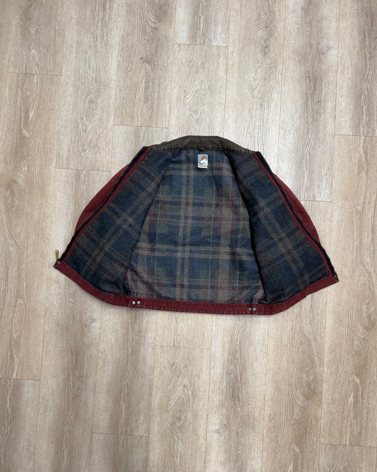 Faded Brick Red Carhartt Detroit Jacket - XL
