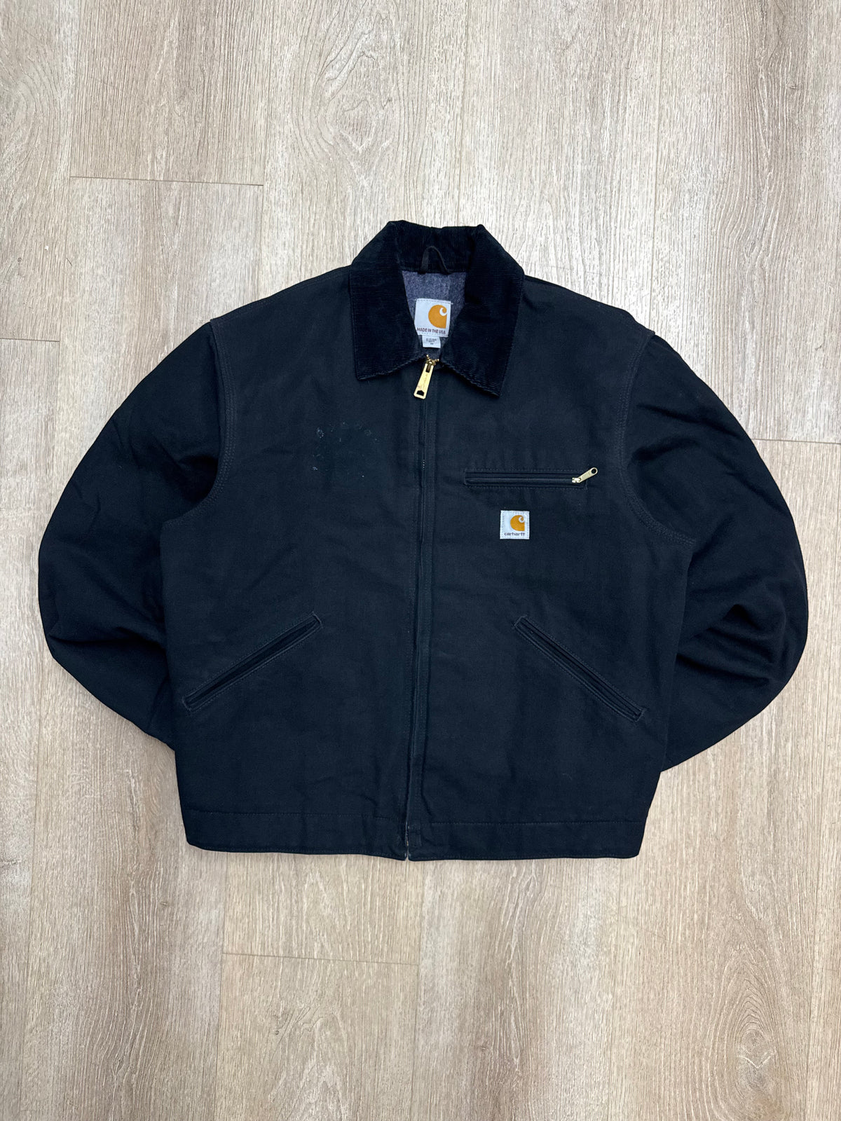 Faded Black Carhartt Detroit Jacket - Medium