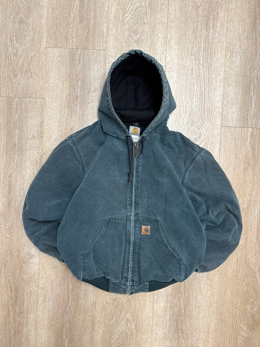 Faded Hunter Green Carhartt Active Jacket - Medium