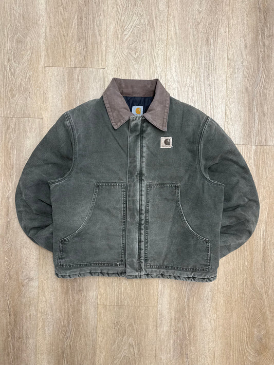 Faded Olive Green Carhartt Arctic Jacket - Boxy Medium
