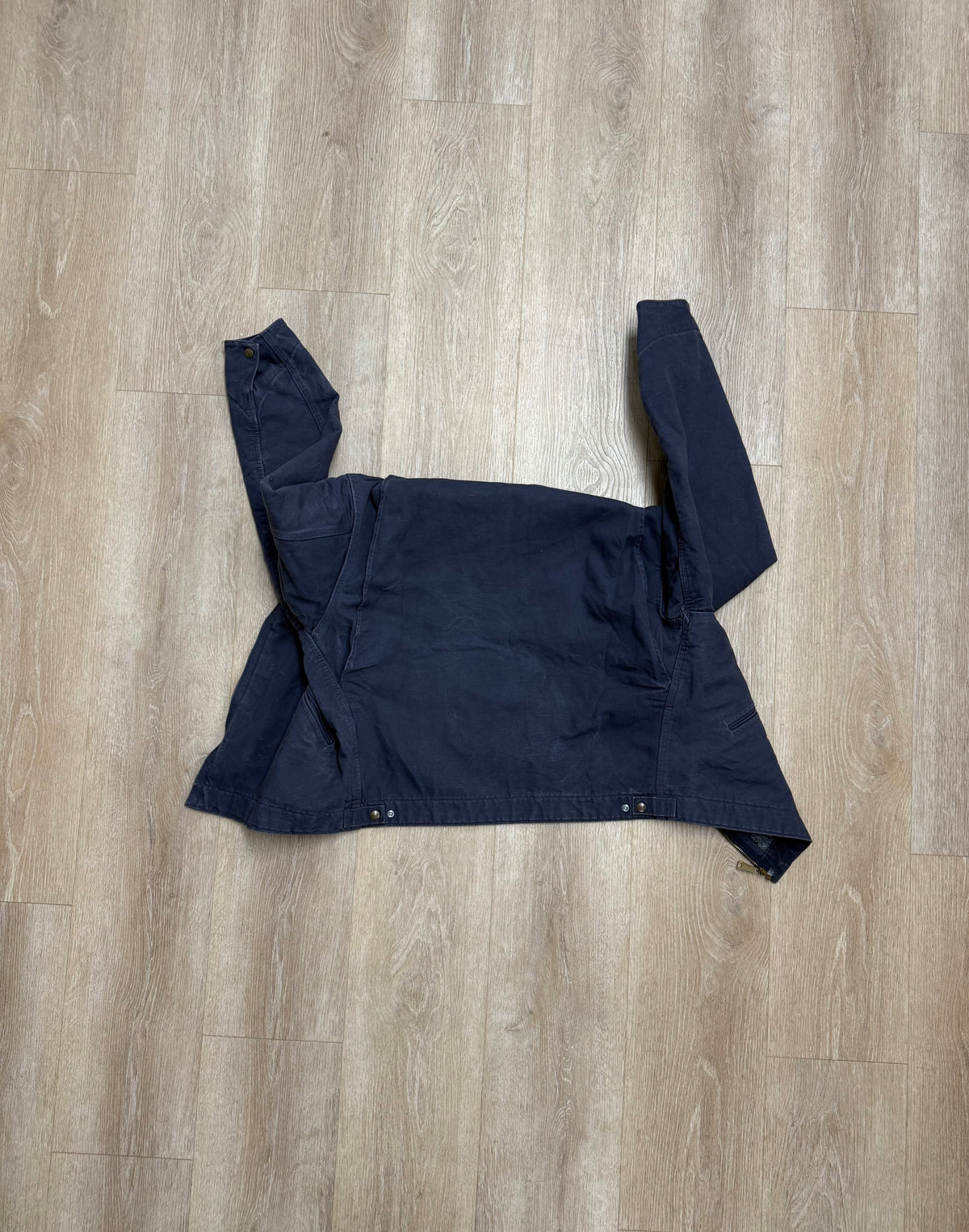 Faded Petrol Blue Carhartt Detroit Jacket - Large