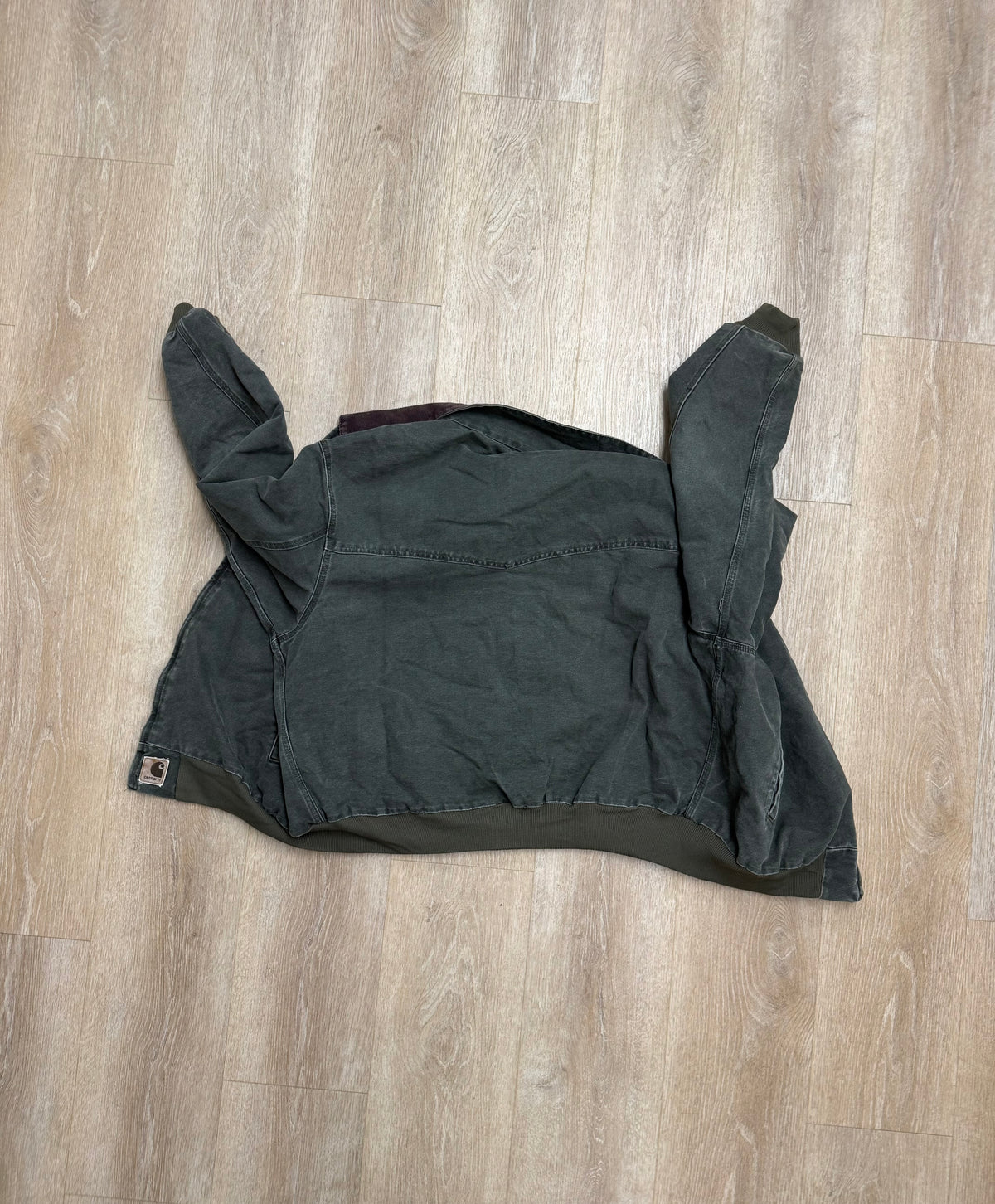 Faded Olive Green Carhartt Santa Fe Jacket - Boxy 2XL