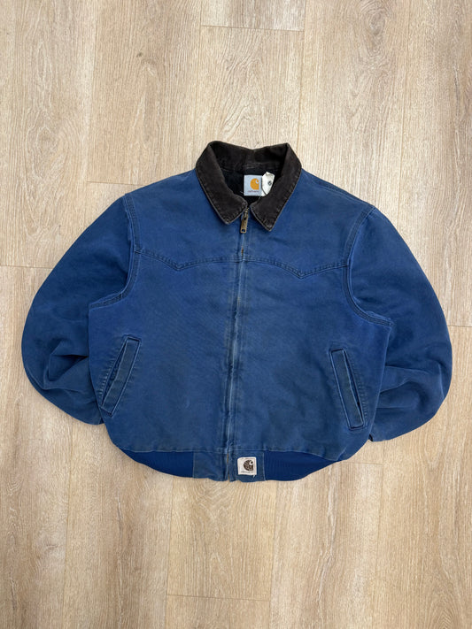 Faded Blu Carhartt Santa Fe Jacket - Boxy M-L