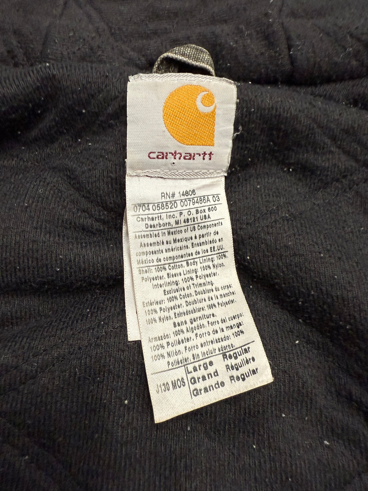 Faded Olive Green Carhartt Active Jacket - Large